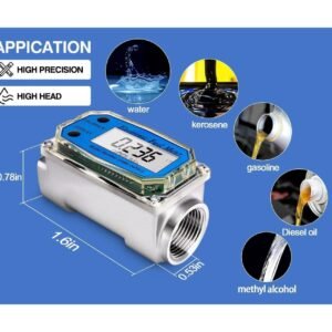 1in Flow Meter- Turbine Flow Meter Digital- Fuel Flow Meter- Pump Flow Meter - Image 6