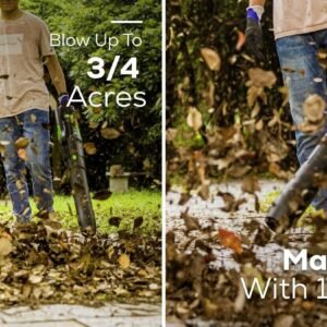 Greenworks Pro 80V 730CFM Leaf Blower w/ 2.5Ah Battery & Rapid Charger (Renewed) - Image 2