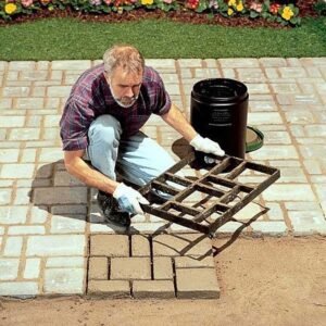 Walk Maker 45cm Driveway Paving Pavement Mold Patio Concrete Stepping Stone Path - Image 1