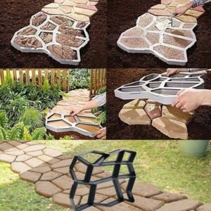 Garden Driveway Paving Pavement Mold Concrete Step Stone Path Maker Walkway Mold - Image 9