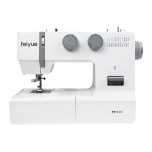 Feiyue FYe310 Sewing Machine - Powerful 100W Motor - 24 Stitches - White/Grey - Image 1