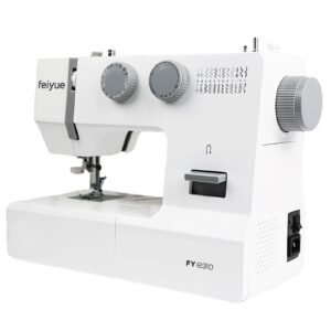 Feiyue FYe310 Sewing Machine - Powerful 100W Motor - 24 Stitches - White/Grey - Image 2