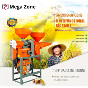 Rice Mill + Disc Mill w/ 7.5HP Gasoline Engine 6N2018X-9FC21-G - Image 9
