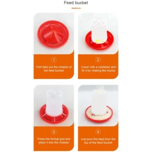 Chick Waterer Feeder Automatic Small Poultry No Drown Water Drinkers No Waste Dispensers Safe Plastic Material - Image 3