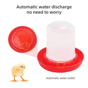 Chick Waterer Feeder Automatic Small Poultry No Drown Water Drinkers No Waste Dispensers Safe Plastic Material - Image 4