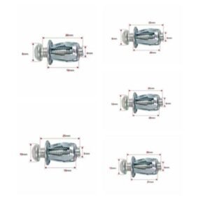 10pcs Multiple Sizes Petal Rivet Carbon Steel Expansion Screw Jack Nut Machine - Image 2