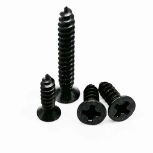 100pc M1-M3.5 Black Mini Micro Cross Phillips Round Head Self Tapping Wood Screw - Image 3
