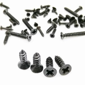100pc M1-M3.5 Black Mini Micro Cross Phillips Round Head Self Tapping Wood Screw - Image 6