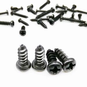 100pc M1-M3.5 Black Mini Micro Cross Phillips Round Head Self Tapping Wood Screw - Image 7