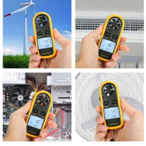 Digital Anemometer Air Flow Meter LCD Wind Speed Gauge Handheld Thermometer - Image 10
