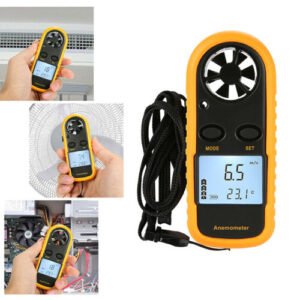 Digital Anemometer Air Flow Meter LCD Wind Speed Gauge Handheld Thermometer - Image 11