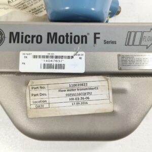 MICRO MOTION F SERIES F025S CORIOLIS FLOW METER F025S116CQFZFZZZZ - Image 3