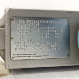 MICRO MOTION F SERIES F025S CORIOLIS FLOW METER F025S116CQFZFZZZZ - Image 10
